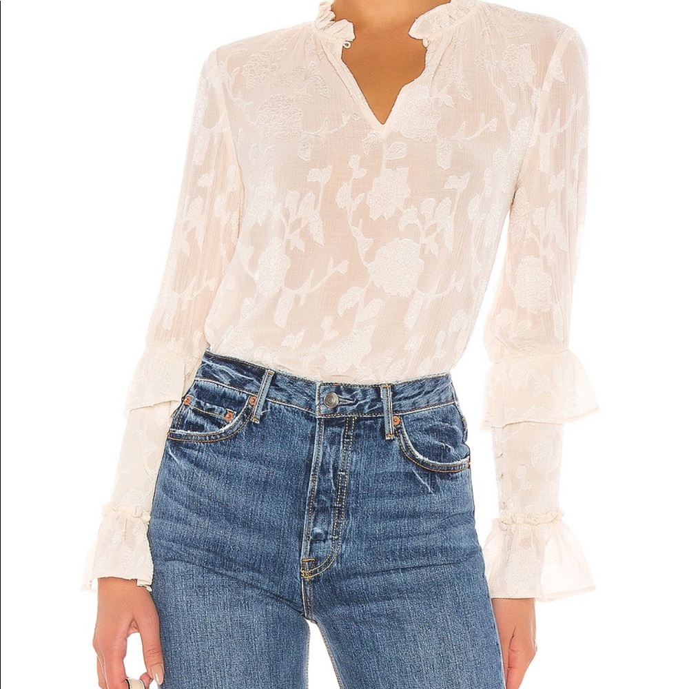 BB Dakota I heart Drama Top in Vanilla, size M